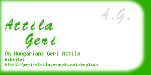 attila geri business card